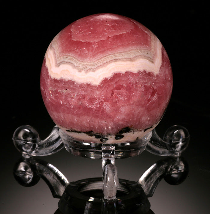 Rhodochrosite Sphere-Argentina (with stand)