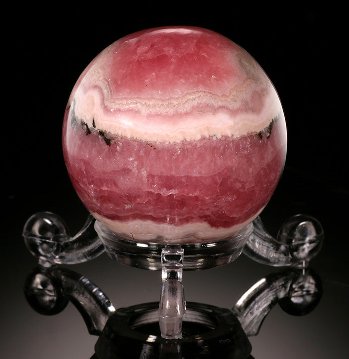 Rhodochrosite Sphere-Argentina (with stand)