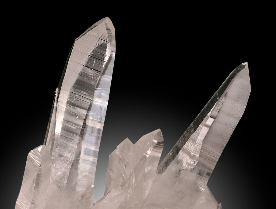 10" Tall Lemurian Quartz Cluster