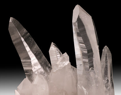 10" Tall Lemurian Quartz Cluster