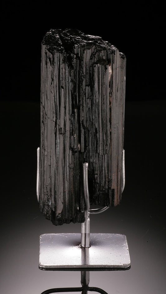 Brazilian Black Tourmaline in Stand