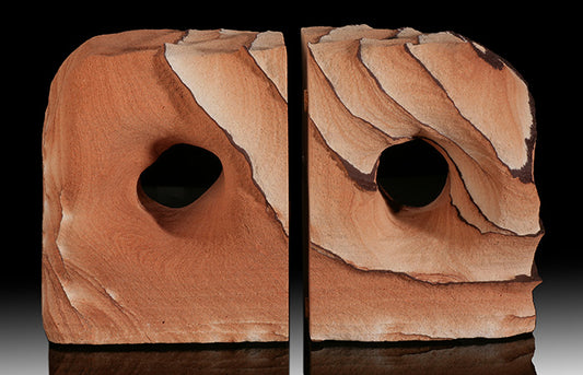 8-1/2" Utah Sandstone Cavern Bookends