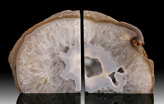 8-3/4" Brazilian Agate Bookends