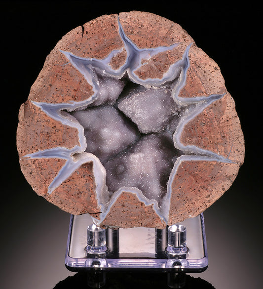 Dugway Geode Half - Utah (with stand)