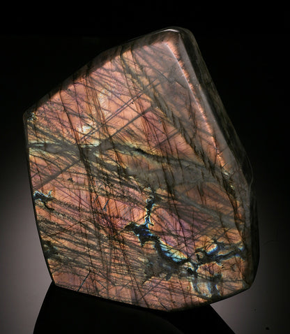 11" Base Cut Labradorite (Pink Flash)