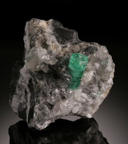 Emerald Crystal in Quartz