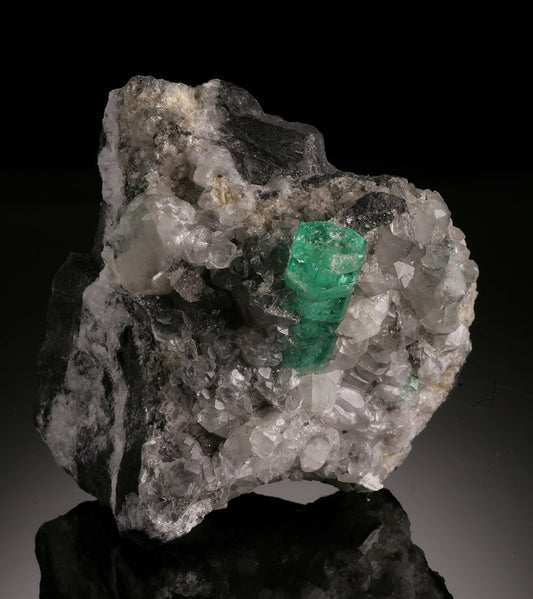 Emerald Crystal in Quartz