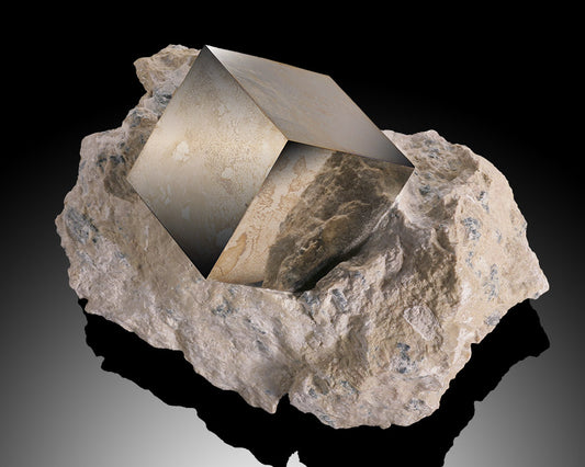 4" Specimen of Pyrite in Matrix