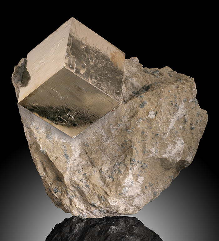 Pyrite Cube in Matrix - Navajun, Spain