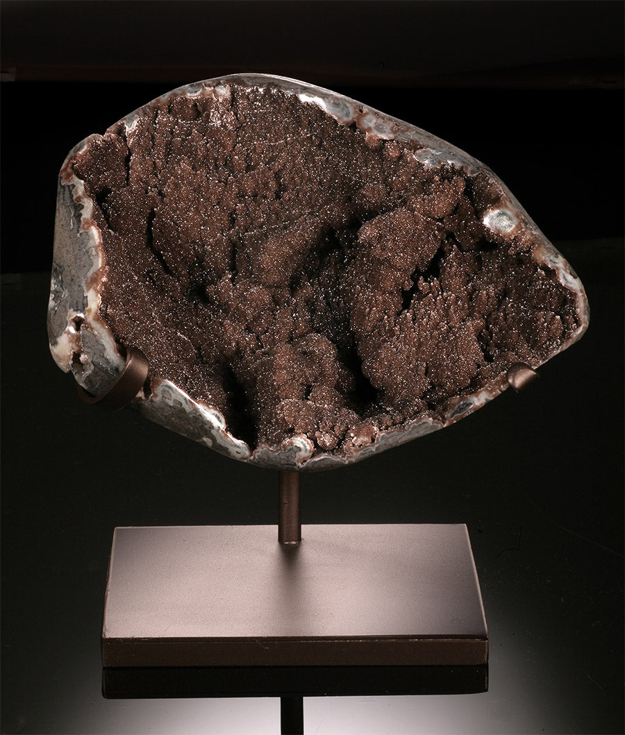 Large Chocolate Amethyst Showpiece
