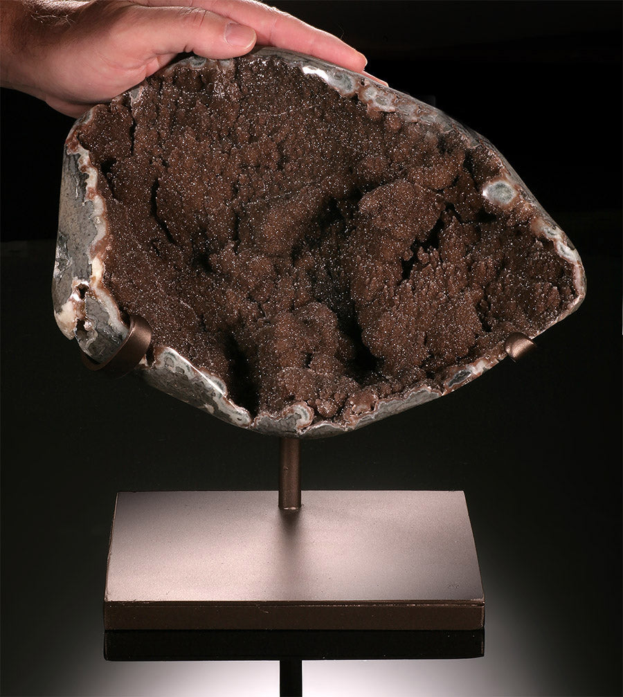 Large Chocolate Amethyst Showpiece