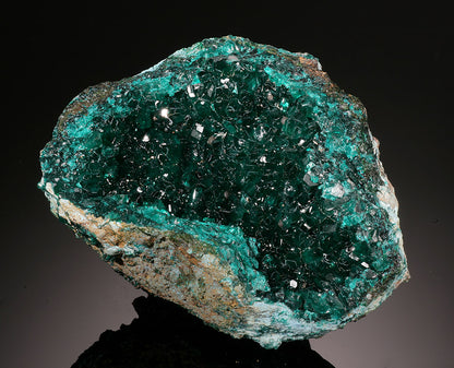 Dioptase Geode Half - D.R.O.C, Africa