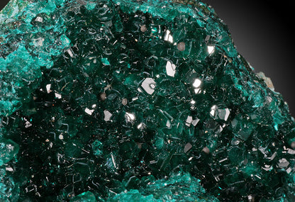 Dioptase Geode Half - D.R.O.C, Africa