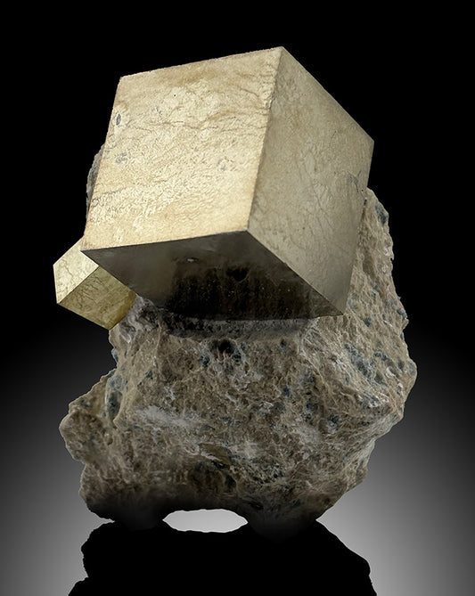 Pyrite Cubes in Matrix