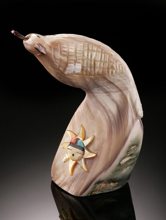 Zuni Quail Fetish - Mother of Pearl