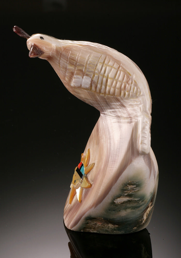 Zuni Quail Fetish - Mother of Pearl