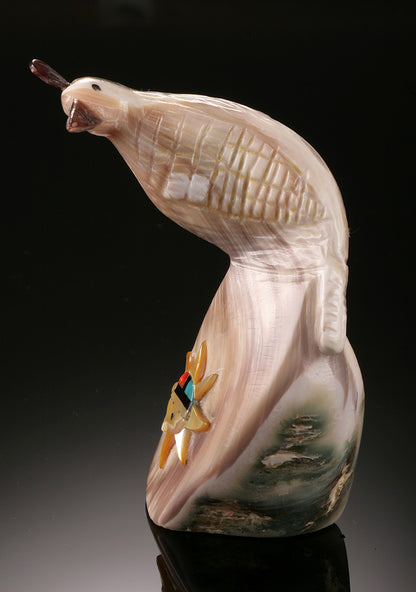 Zuni Quail Fetish - Mother of Pearl