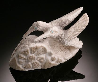 Zuni Hummingbirds Fetish - Antler