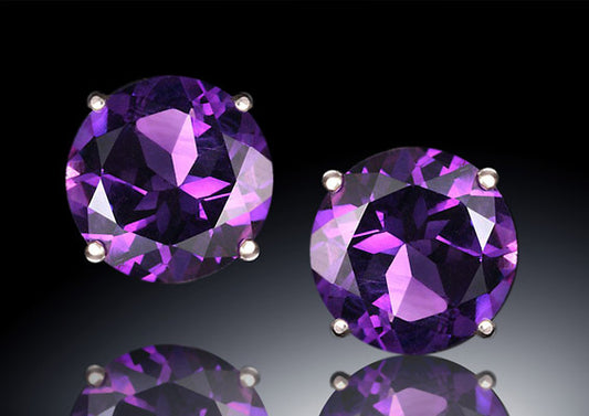 4mm Amethyst Studs