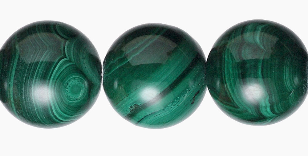 12mm Malachite Beads