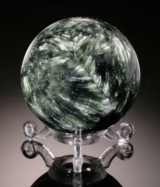 Seraphinite Sphere (with stand)