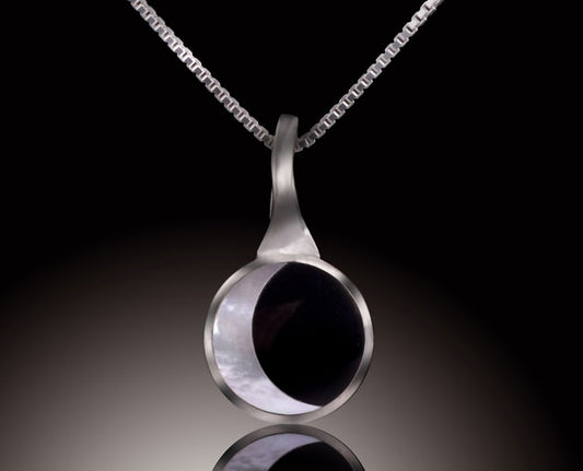 Phases of the Moon pendant with 18" Chain