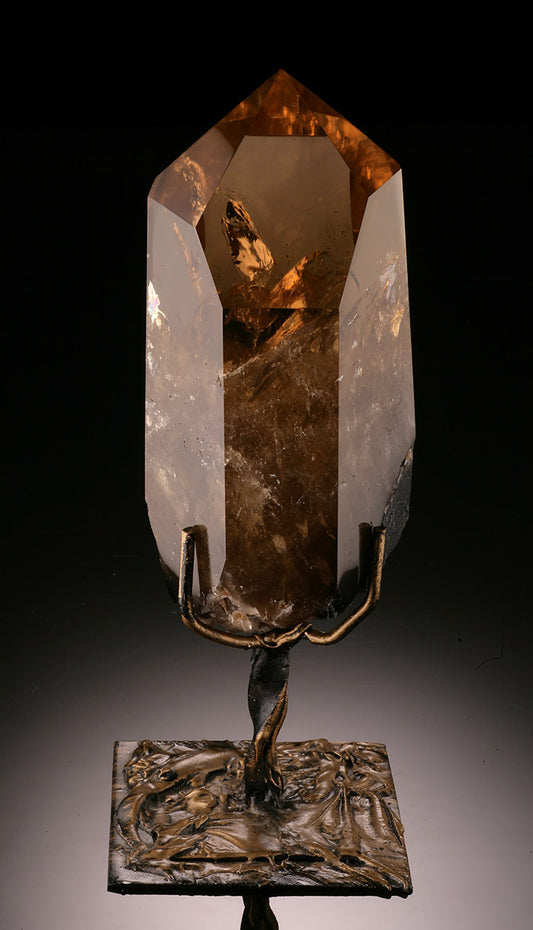 Natural Smokey Citrine (w/ custom stand)