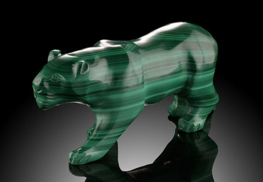 Malachite Tiger Carving