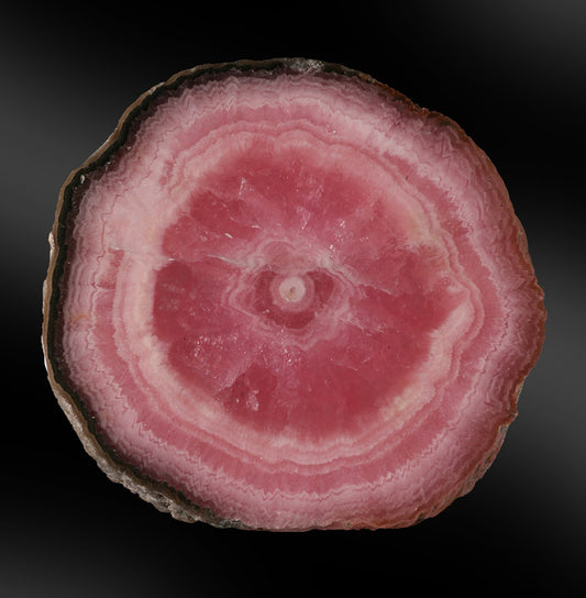 Rhodochrosite Stalactite Slice