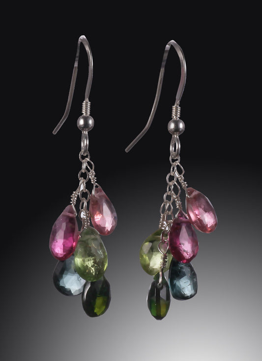 Multi-colored Tourmaline Earrings