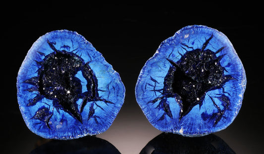 Azurite Geode Pair