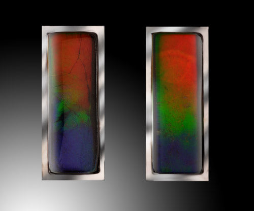 Ammolite Stud Earrings