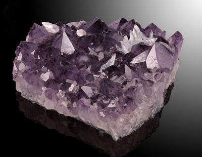 (3) Brazilian Amethyst with Calcite crystallization