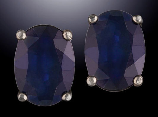 6x4mm Sapphire Studs
