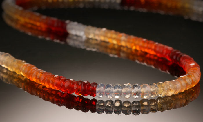 Mexican Fire Opal Beaded Necklace