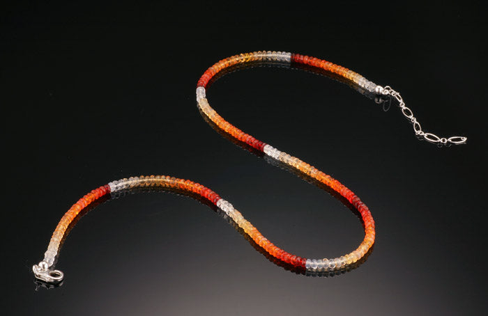 Mexican Fire Opal Beaded Necklace