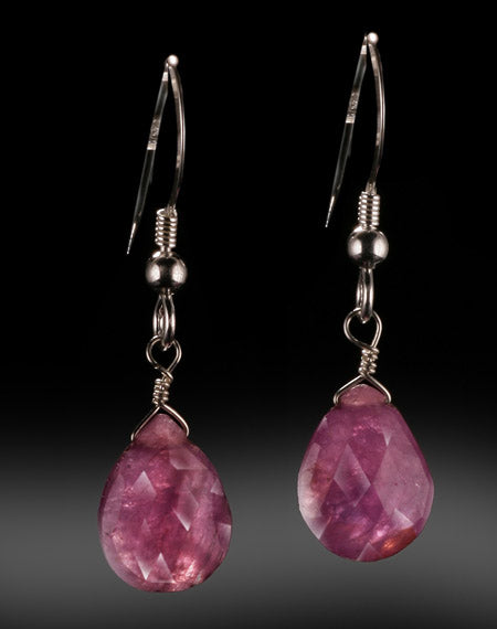 Ruby Single Drop Earrings