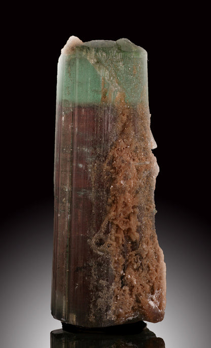 Bicolor Tourmaline with Green Cap