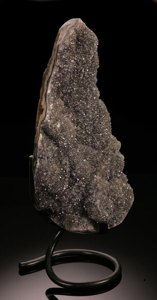 15" Tall Black Amethyst Display Specimen