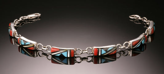 Zuni Inlay Link Bracelet