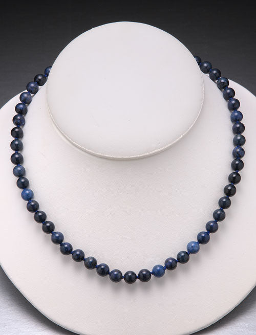 Dumortierite Bead Necklace-8mm